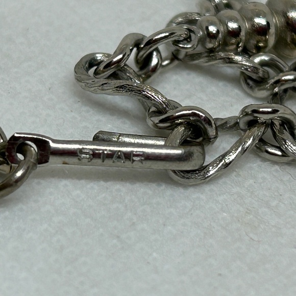 Vintage signed Star choker aurora borealis crystal Necklace - Picture 4 of 4